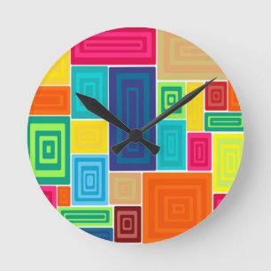 Horloge Ronde Tout sur les rectangles