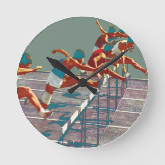 Horloge Ronde Track and Field Hurdles Clock