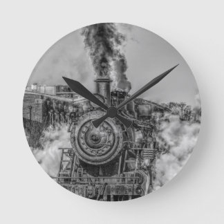 Horloge Ronde Train à vapeur