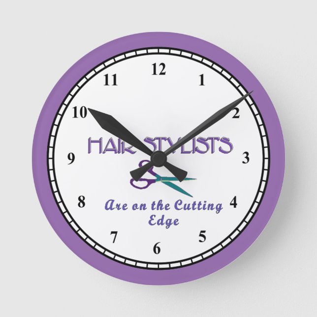 Horloge Ronde Tranchant de coiffeur (Recto)