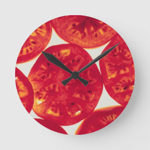 Horloge Ronde Tranches de tomates