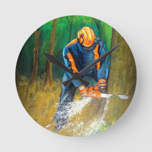 Horloge Ronde Tree Surgeon Arborist christmas present Birthday