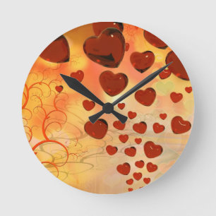 Horloge Ronde Trending love coeurs, accessoires. Saint Valentin