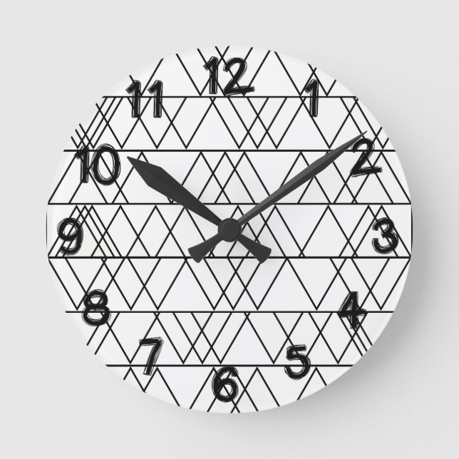Horloge Ronde Triangles (Recto)