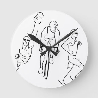 Horloge Ronde Triathlon de course de vélo de bain
