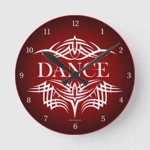 Horloge Ronde Tribal Dance Round Clock