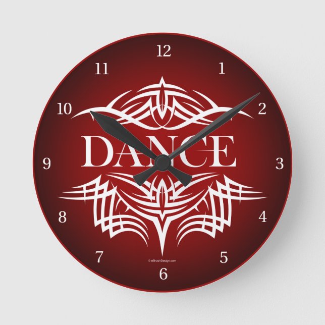 Horloge Ronde Tribal Dance Round Clock (Recto)