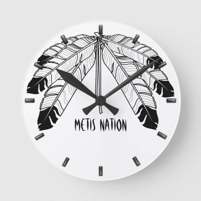 Horloge Ronde Tribe Wall Clock (Recto)