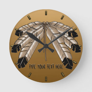 Horloge Ronde Tribe Wall Clock
