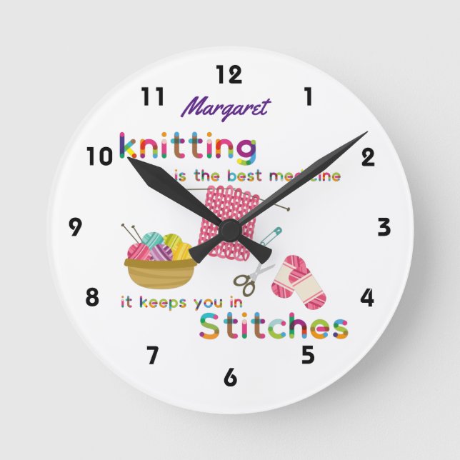 Horloge Ronde Tricot est le meilleur médicament (Recto)