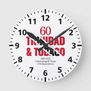 Horloge Ronde TRINIDAD 60e anniversaire de l'indépendance
