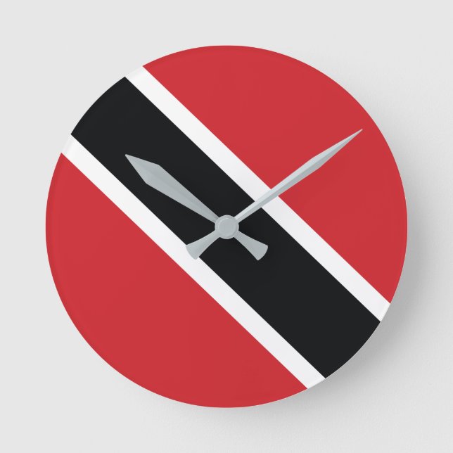 Horloge Ronde Trinidad and Tobago National Flag Clock (Recto)