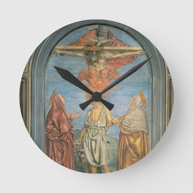 Horloge Ronde Trinité sainte avec St Jerome (fresque) (Recto)