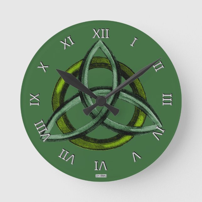 Horloge Ronde Triquetra (vert) (Recto)