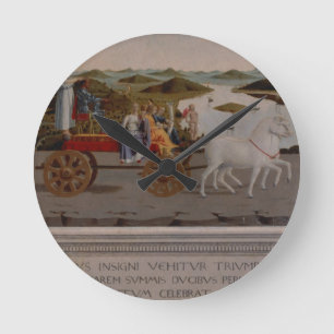 Horloge Ronde Triumph de Federigo DA Montefeltro, duc d'Urbino
