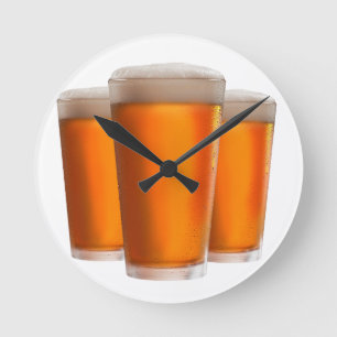Horloge Ronde Trois bières