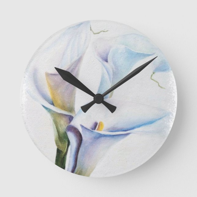 HORLOGE RONDE TROIS MENSONGES DE CALLA BLANCHE (Recto)