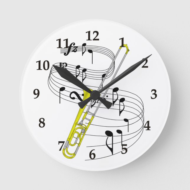 Horloge Ronde Trombone (Recto)