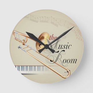 Horloge Ronde Trombone Music Room