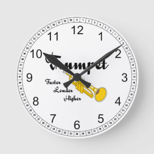 Horloge Ronde Trompette supérieure