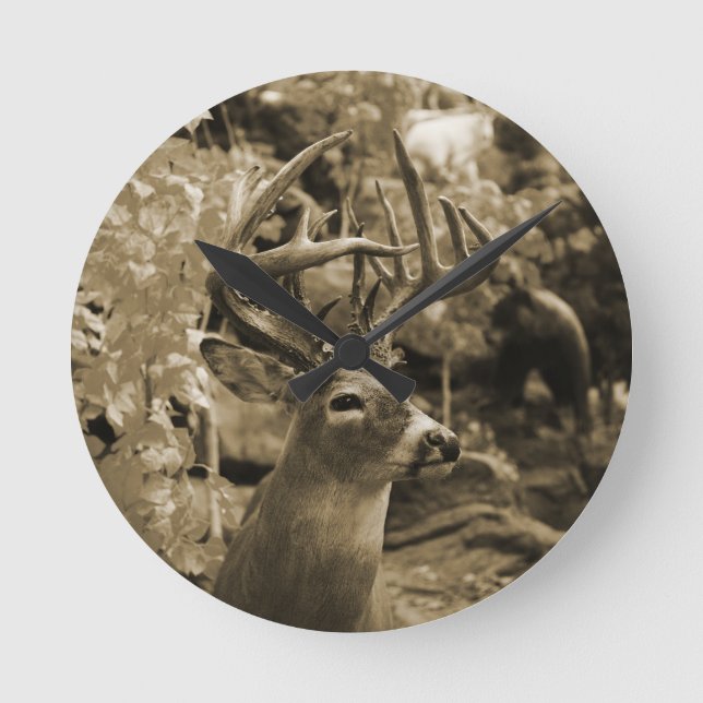 Horloge Ronde Trophée Deer (Recto)