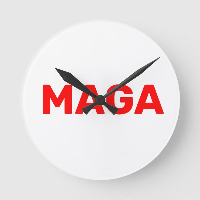 Horloge Ronde Trump Maga 2024 (Recto)