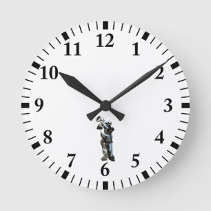 Horloge Ronde Trumpet Player