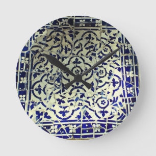 Horloge Ronde Tuiles de mosaïque de Guell du parc de Gaudi