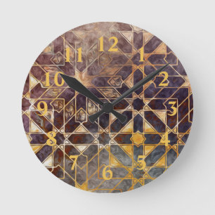 Horloge Ronde Tuiles mystiques I