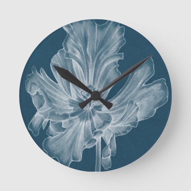 Horloge Ronde Tulipe monochrome II (Recto)