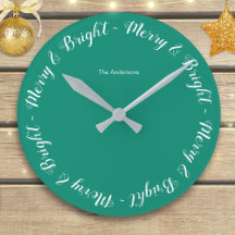 Turquoise Joyeux & Lumineux Simple Noël Festif