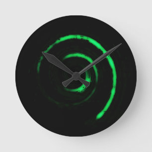 Horloge Ronde Twirls colorés