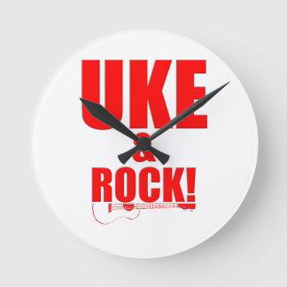 Horloge Ronde Uke & Rock