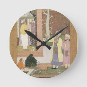 Horloge Ronde Un artiste décorant l'intérieur d'un pavi de