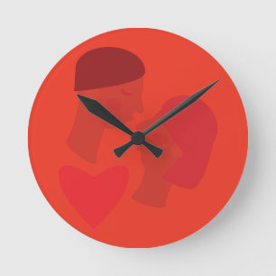 Horloge Ronde Un Baiser