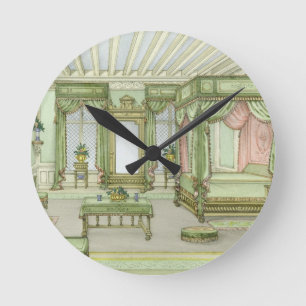 Horloge Ronde Un intérieur de chambre à coucher en style de