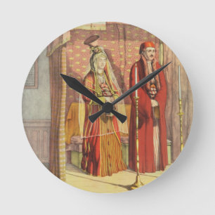 Horloge Ronde Un mariage juif, gravé par des pasteurs de