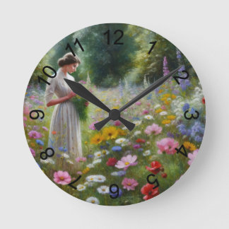 Horloge Ronde Un moment dans un pré