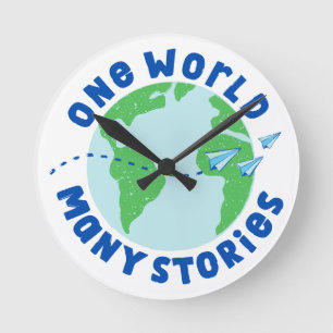Horloge Ronde Un monde plein d'histoires