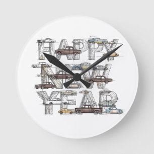 Horloge Ronde une conception intelligente et heureuse de nouvell