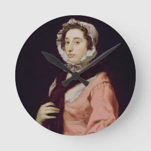 Horloge Ronde Une femme inconnue, appelée Peg Woffington (huile 
