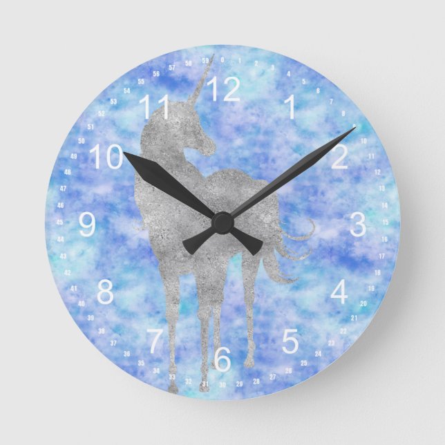 Horloge Ronde Unicorne d'argent (Recto)