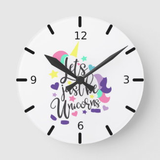 Horloge Ronde Unicornes, ça suffit