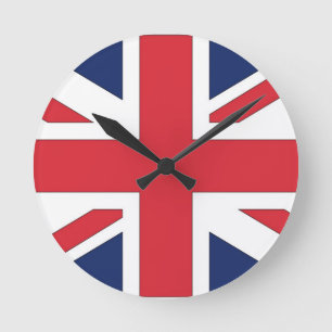 Horloge Ronde Union Jack, drapeau du Royaume-Uni