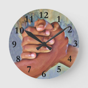 Horloge Ronde Unité et espoir_