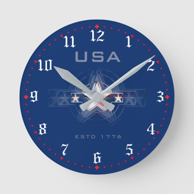 Horloge Ronde USA Estd. 1776 (Recto)