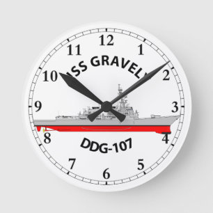 HORLOGE RONDE USS GRAVELY - DDG-107 - ARLEIGH BURKE