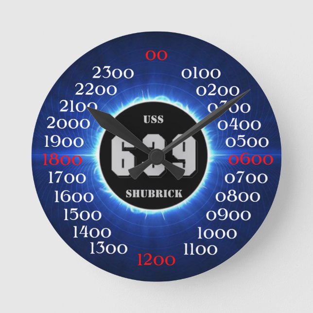 HORLOGE RONDE USS SHUBRICK (DD-639) (Recto)
