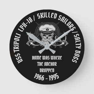 HORLOGE RONDE USS TRIPOLI