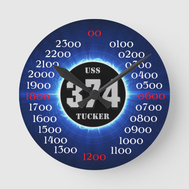 Horloge Ronde USS Tucker (DD-374) (Recto)